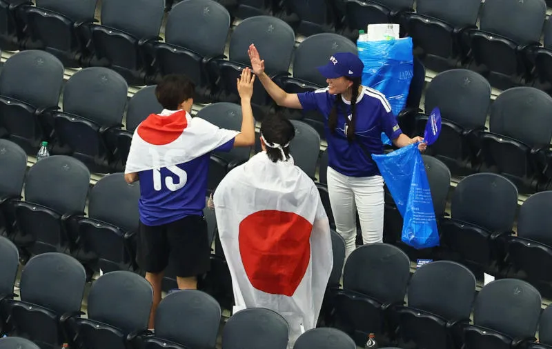 Japan’s Football Manager Praises Fan Culture of Cleanliness