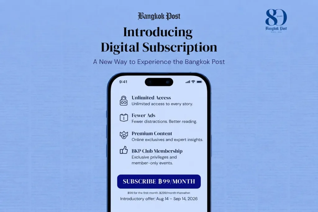 Bangkok Post Launches Premium Digital Subscription for Growth