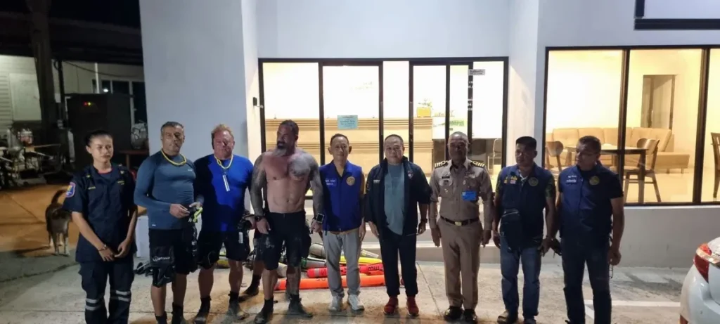 Four Foreign Divers Rescued After Disappearing Off Sattahip Coast